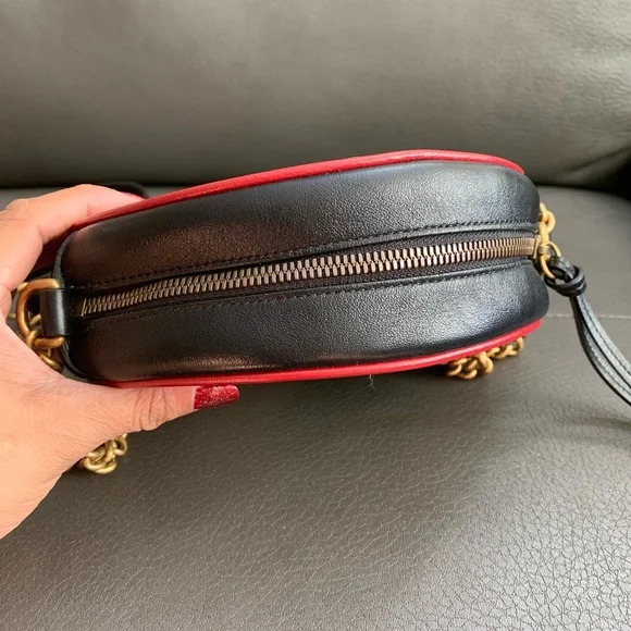 ‼️sold‼️Gucci Marmont Mini Round Striped - Picture 6 of 16